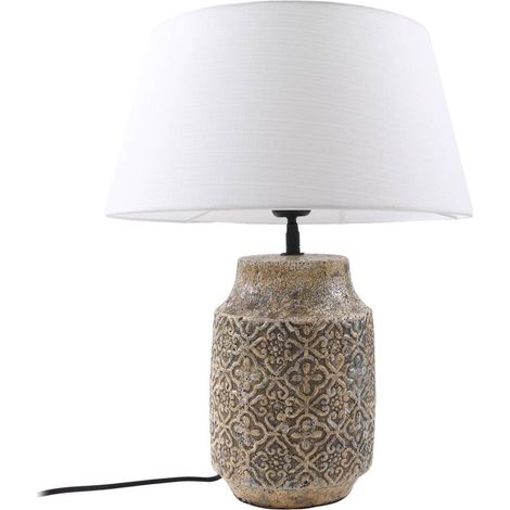 Bordslampa "Aelith" aus textil / siden für vardagsrum / matsal von Lindby