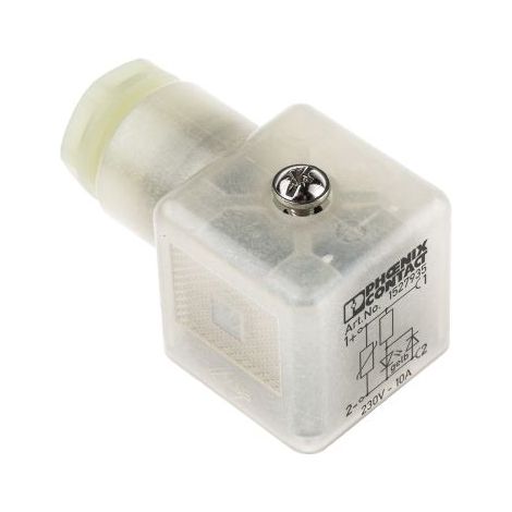Connecteur pour électrovanne, Femelle, 3P, Montage sur câble 10A, 240 V, série SACC, PG9, IP65 ( Prix pour 1 )