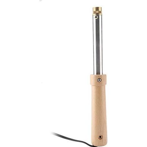 Dehorner électrique en métal sans Transfusion Rapide Chauffage bovin écorceur avec Manche en Bois pour Outil agricole EU Plug 220V (1/4)