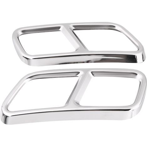 Yctze 2 cubiertas para silenciador de escape, embellecedores de acero inoxidable para la cubierta del tubo de escape trasero para GL X166 13-15 Clase S W222 W251 2010-2017 (1/5)