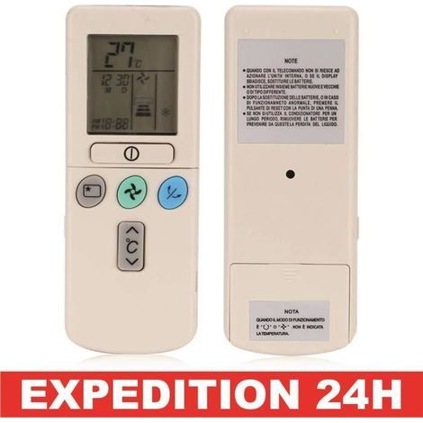 Télécommande - Hitachi - RAR-2A1/RAR-52P1/RAR-2SP1 - ABS - 8m portée - Dimensions 145x55x18mm (1/5)