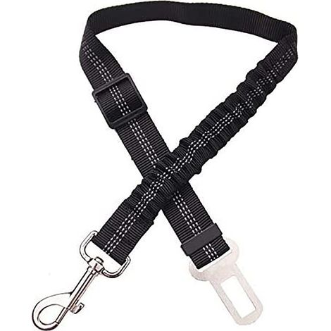 Ceinture Chien Voiture, 1 Pièces Harnais Voiture pour Chiens, Ceinture Securite Chien Voiture avec Absorption des Chocs et Mousqueton pour Tout Type de Voiture pour Tous Les Chiens et Chats (1/6)