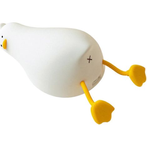 Wiederaufladbare LED-Nachtlampe aus Silikon mit Cartoon-Motiv für Kinderzimmer und Babyzimmer – sanftes, warmes Licht, Helligkeit einstellbar
