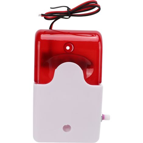 Alarme sonore et lumineuse clignotante à décibels élevés, réglable, résistante aux chocs, dispositif d'avertissement de sécurité 12 V