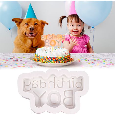 Moule à gâteau silicone anniversaire, moule lettres pour chocolat, biscuits, puddings DIY, outil de cuisson. (1/5)