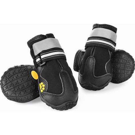 Chaussures Chien, Protection Pattes, Lot de 4, Etanches, 6, Antiderapantes, Nylon, Peau, Animal (1/5)