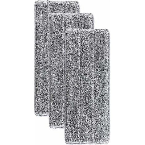 ZOLGINAH Serpillères en Microfibre pour Balai Lave-Sol Housse de Nettoyage de Rechange Vadrouille La Tête de Ménage de Vadrouille pour Balai Plat Nettoyage en Microfibre/Lingettes de Nettoyage 33x12mm (1/5)