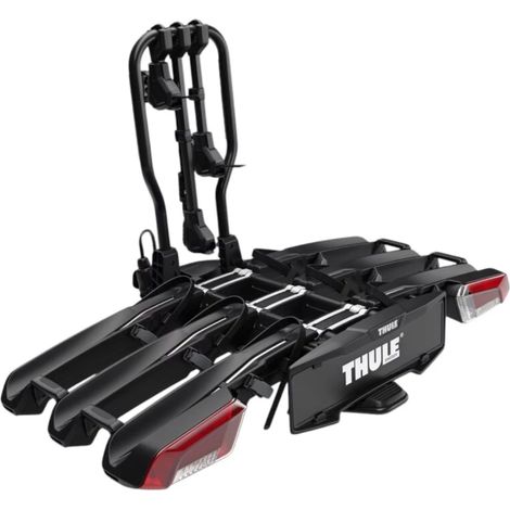 portabici da gancio traino thule "easyfold 3" 3 biciclette