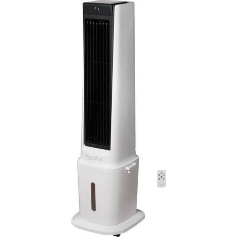 [NEUWERTIG] B-Ware Sygonix Luftkühler 90W Oszillierend Tower-Ventilator Fernbedienung LED-Display