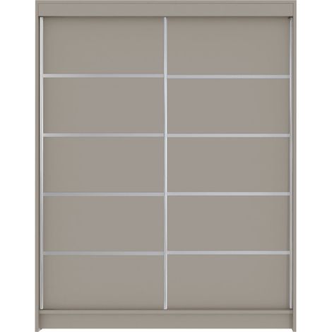 Armario Closico Vastor IV, Cachemira, 200x150x58cm, Puertas de armario: Correderas, Número de estantes: 5 (1/4)