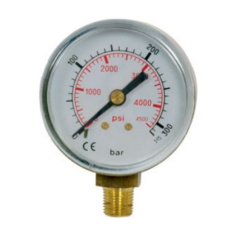 Manómetro oxígeno 0 a 315 bar/psi Ø50 1/8
