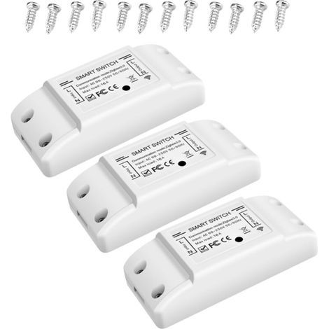 nterrupteur intelligent WiFi 220 V Smart Switch WiFi App Tuya/Smart Life Compatible Alexa et Google Home (WIFI 10A,2200W) (1/5)