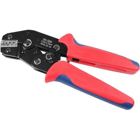 Pince à sertir pour cosses Molex JST SN-58B TE 0,25-1,5 mm² Rouge (1/5)