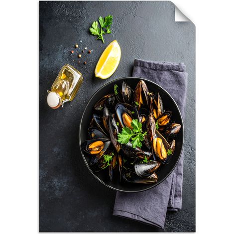 Poster autocollant Fruits de mer moules 60x90 (1/3)