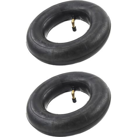 Pack de 2 Chambres à Air Valve TR87 pour Diable Chariot Brouette Dimensions 3.00-4 10X3 260X85 Noir (1/4)