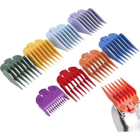 8 Piece Cutting Guides, Hair Trimmer Accessories, Limit Combs Set for Hair Clippers (3 mm to 25 mm) (1/5)