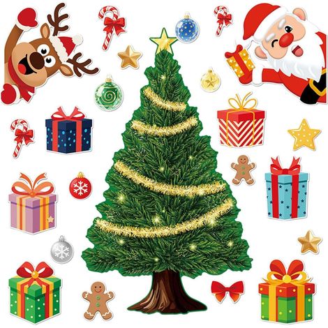 Aimants de Noël pour Frigo Décoration de Maison pour Les Fêtes Aimants Mignons Pour Réfrigérateur Décoration De Noël pour Cuisine Bureau Restaurant Hôtel Salle de Classe Casier Dortoir (1/5)