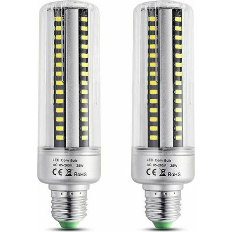 VURAHOME - Ampoule LED E27 25W Blanc Chaud 3000K, 2500LM Haute Luminosité, Equivalent Halogène 200W, Non Dimmable, E27 Plafonnier LED, Lot de 2 [Classe énergétique A+] (1/5)