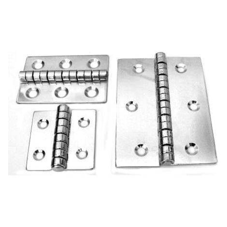 Charnière simple inox A2 - Longueur: 40 - largeur: 40
