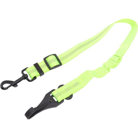 Ceinture de sécurité pour chien, réglable, réfléchissante, ultra-résistante à la traction, laisse de sécurité verte pour la voiture et les promenades. (1/5)