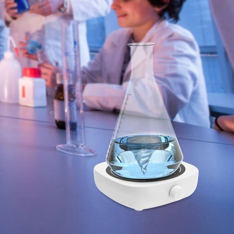 4000 tr / min mélangeur magnétique 1L pour mélanger des liquides de viscosité différente, mélange solide - liquide, 11,6  11,6  3,5 cm