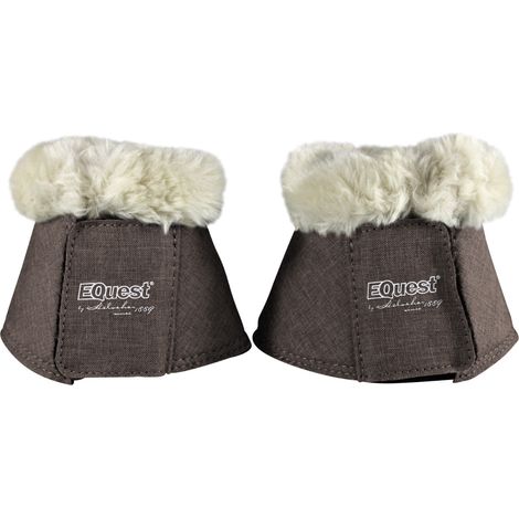 EQuest Hufglocke Melange speziell für Shettys, 2er Set - Mocha (1/3)