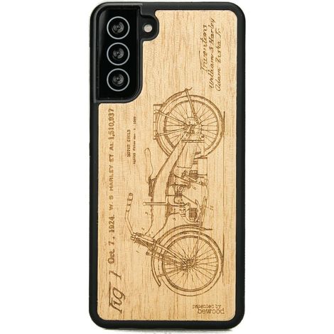 Custodia in legno per Samsung Galaxy S21 HARLEY PATENT ANIEGRE (1/3)