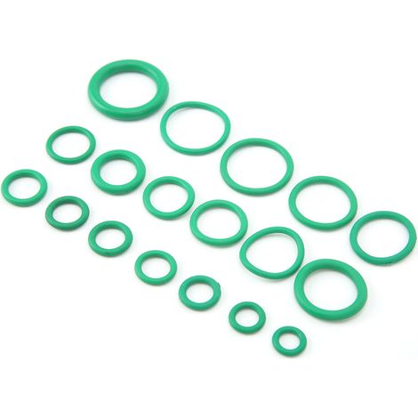 270-teiliges Set mit 18 Größen von Dichtungen für Kfz-Klimaanlagenkompressoren, grünem O-Ring für Wasserhahn, Dichtungssortiment (1/5)