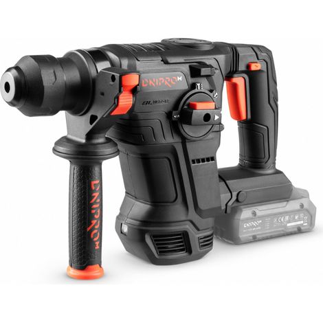 Martillo perforador a batería Dnipro-M 20V, 4 J, SDS-Plus, motor sin escobillas, sin batería ni cargador. DHR-203 BCX