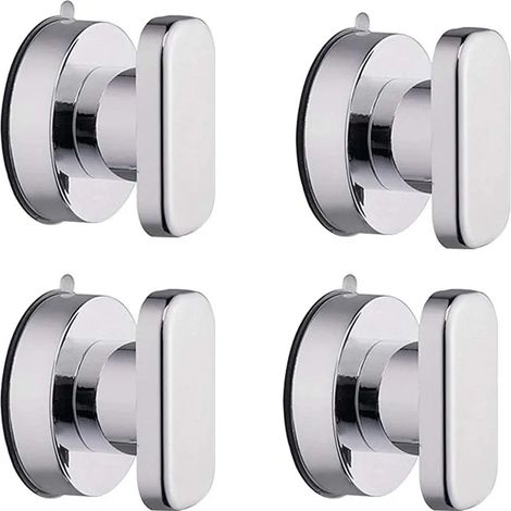 MINKUROW Fuerte Ventosa Cajón Vidrio Espejo Azulejo Manijas De Pared Inodoro Baño Puerta De Vidrio Tirador Adsorbente Y Perillas (4 Piezas) (1/5)