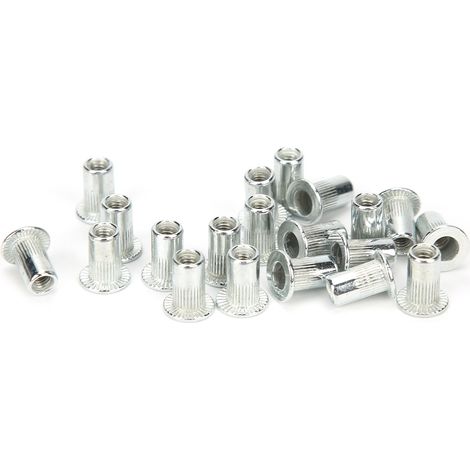 rivet-100 Rivets Inserts Filetés à Bout Ouvert en Kit - Rivets Creux en Aluminium M3x20 - Pour Assemblage Industriel et Maintenance Domestique (100 Pièces) (1/5)