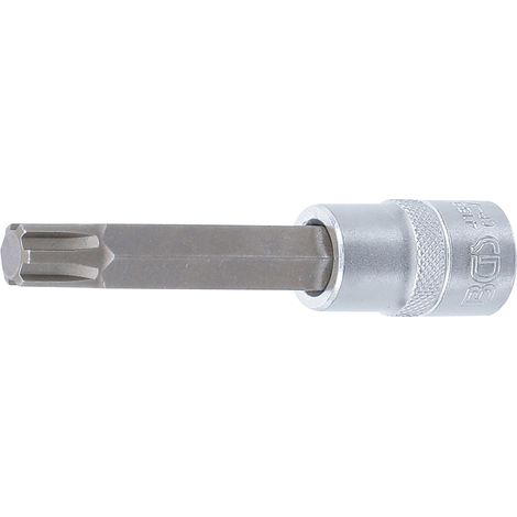 Punta de vaso  longitud 100 mm  entrada 12,5 mm (1/2")  perfil en cuña (para RIBE) M12 (1/2)