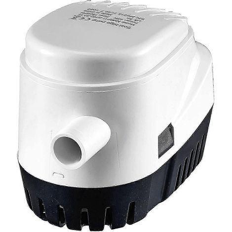 Pompe de cale submersible automatique avec débit de 750 GPH 12 V et interrupteur à flotteur pour petits bateaux avec sortie de 07 pouce de diamètre (1/5)