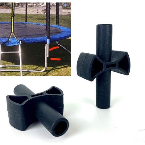 12 patins de protection en croix pour trampoline enfant – Stabilité et sécurité (1/5)