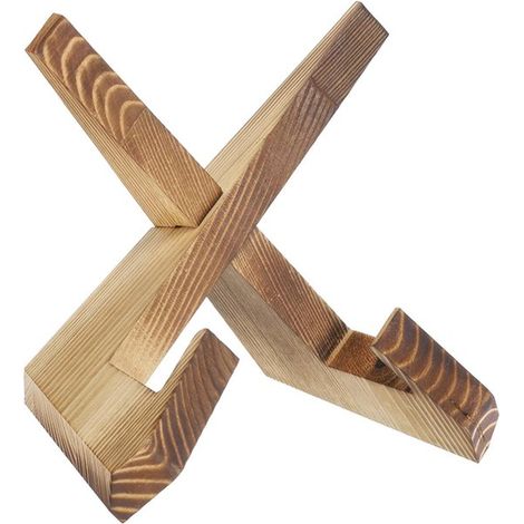 Étagères à livres de cuisine - Support à livres - Serre-livres - Étagères en bois - Présentoirs - Porte-recettes - Bois - Brun clair (1/5)