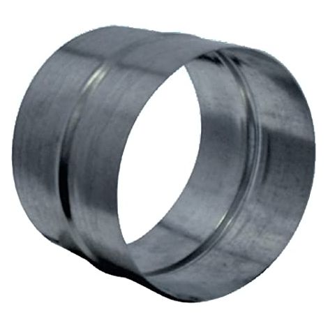 Unelvent – Manchon raccord mâle en acier galvanisé 125 mm – Compatible VMC autoréglable et double flux – Pour réseaux de ventilation (1/5)
