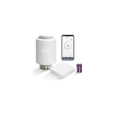 Intelligentes elektronisches Heizkörperthermostat-Set mit Zigbee-WLAN-Gateway, Starter-Kit, programmierbaren Heizventilthermostaten, Alexa, Google Assistant, Smart Life, Tuya – Crezuo