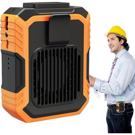 3-in-1-Akku-Ventilator für die Taille mit 3 Geschwindigkeitsstufen, Unterwäsche-Ventilator mit externem Akku, sturzsicherer Mini-Ventilator (1/4)
