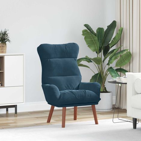 vidaXL fauteuil Bleu 69 x 74 x 93 cm Velours (1/5)