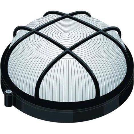 Plafoniera in Alluminio Blinky Bk-Plt Tonda Nera Watt 100