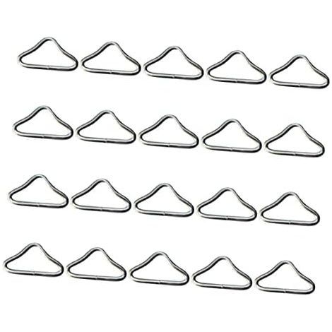 Dreieckige Schlaufen für Trampolin-Ersatzringe, Outdoor-Netz, robustes Zubehör und Reparatur, Silber - (1/5)