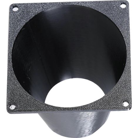 8x8cm Lüfter-zu-Kanal-Adapter, 45mm Runddüse für effizienten Luftstrom, Kunststoff-Lüftungsanschlüsse für Abluft- und Kühlventilatoren, mehrfarbig (ohne Netz) (1/5)