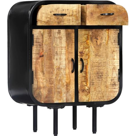 Maison Exclusive - Credenza 60x30x75 cm Legno Massello di Mango e Ferro (1/5)
