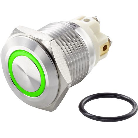 TRU COMPONENTS TC-7494692 TC-GQ16F-10E/L/G/12V/S Vandalismusgeschützter Drucktaster 48 V/DC 2 A 1 x (1/3)