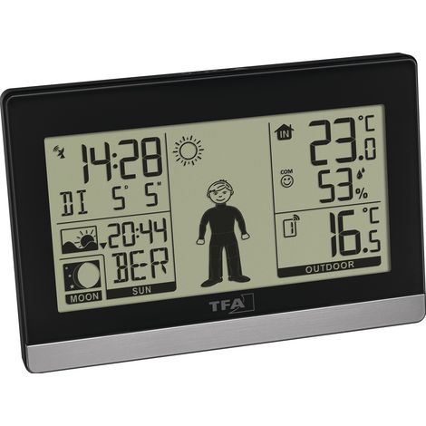Stazione meteorologica Funk Weather Boy H97xL145xP39mm nero/argento Ku.f.in.u.au(unknown).