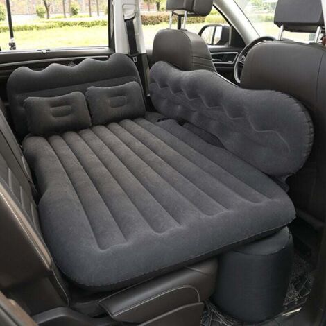 Inflatable Mattress, Car Bed SUV Air Mattress with Air Pump and Pillows for Travel, Back Seat Car Bed for Camping Swimming Pool Beach Traveling(black) (1/5)