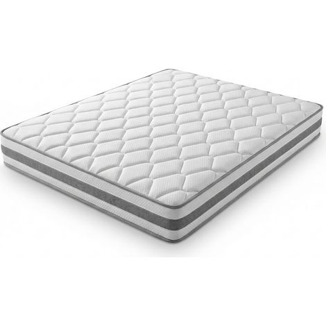 Materasso 90x200 cm H4 25 cm con schiuma confortevole e molle insacchettate a 7 zone (1/5)