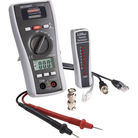 Tester cavi CT-3 DMM VOLTCRAFT Adatto per BNC, RJ11 e RJ45