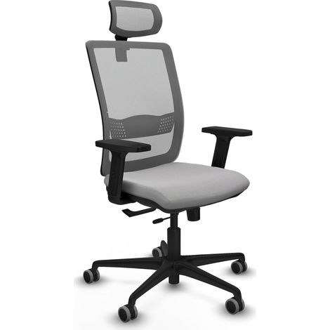 Silla de oficina piqueras y crespo Haches gris claro respaldo alto (1/2)
