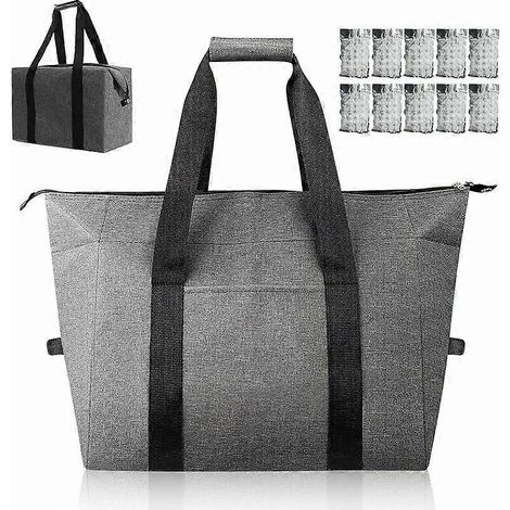 Sac Isotherme Pliable, 20l Sac Lunch Grande Capacit Sac Repas Portable Sac-Glacire pour Plage Pique